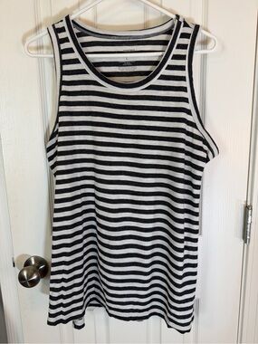 Women’s Sonoma Black & White Striped Tank Top